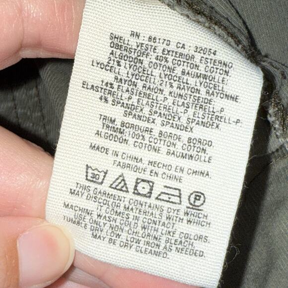 Anthropologie Women’s Green Military Field Jacket Worn On TV The Society Size S - Picture 6 of 6